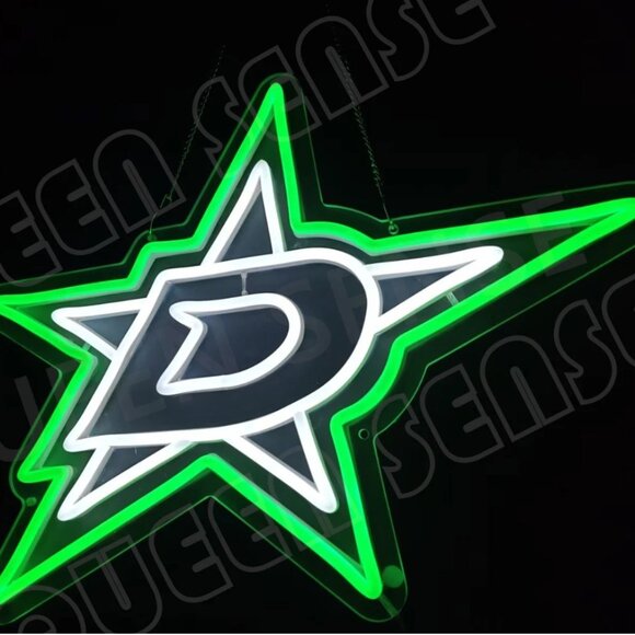 DALLAS STARS NEON LED SIGN - Picture 1 of 5